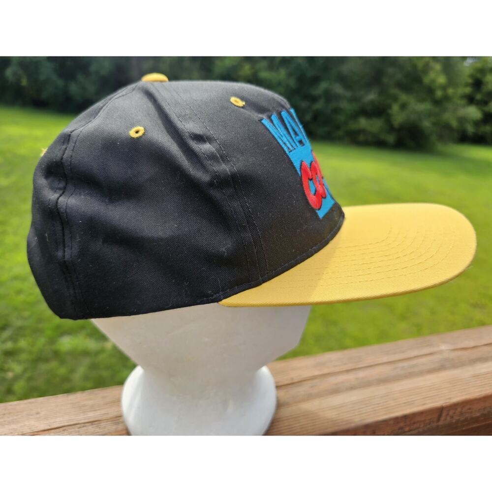 Vintage Marvel Comics Embroidered AANCO Big Logo Blockhead Snapback Hat 1993 - Picture 2 of 7